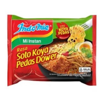 Indomie Mi Instan Soto Koya Pedas Dower 76G